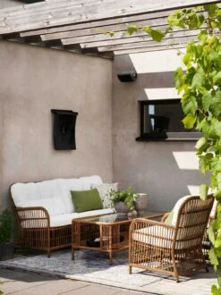 Brafab Anemon Lounge-Set 5 Sitzplätze, Natur/Weiß -Gartenmöbel Rabatte brafab anemon sofa group nature white 2