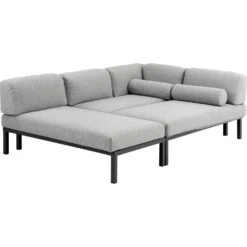 Brafab Gonessa-Sitzgruppe , Anthrazit / Grau -Gartenmöbel Rabatte brafab gonessa sitzgruppe anthrazit grau 1