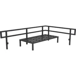 Brafab Gonessa-Sitzgruppe , Anthrazit / Grau -Gartenmöbel Rabatte brafab gonessa sitzgruppe anthrazit grau 4