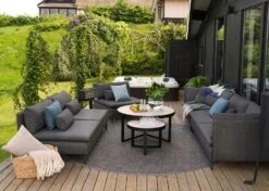 Brafab Itonda Kaffeetisch Schwarz/Sand, Ø100x50 Cm -Gartenmöbel Rabatte brafab itonda 60 h40 black grey 2