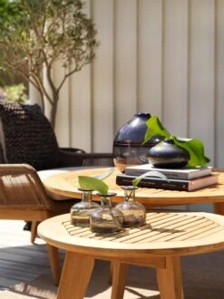 Brafab Kastos Kaffeetisch Teakholz, D90 H50 Cm -Gartenmöbel Rabatte brafab kastos kaffeetisch teakholz 7