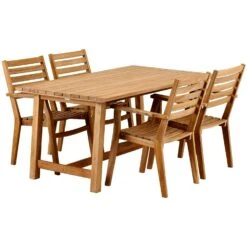 Brafab Keros Lehnstuhl -Gartenmöbel Rabatte brafab keros karmstol teak 2