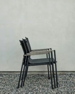 Brafab Lyra Tischgarnitur 6 Sitzplätze, Schwarz/Grau -Gartenmöbel Rabatte brafab lyra dining group black black 5