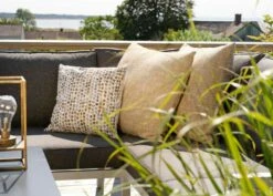 Brafab Rana Lounge-Set Niedrig 5 Sitzplätze, Weiß/Anthrazit -Gartenmöbel Rabatte brafab rana corner group low black 7