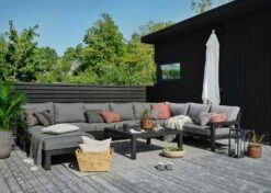 Brafab Stettler Fußhocker, Schwarz/Grau 9 Brafab Stettler Fußhocker, Schwarz/Grau -Gartenmöbel Rabatte brafab stettler footstool matt black m 4