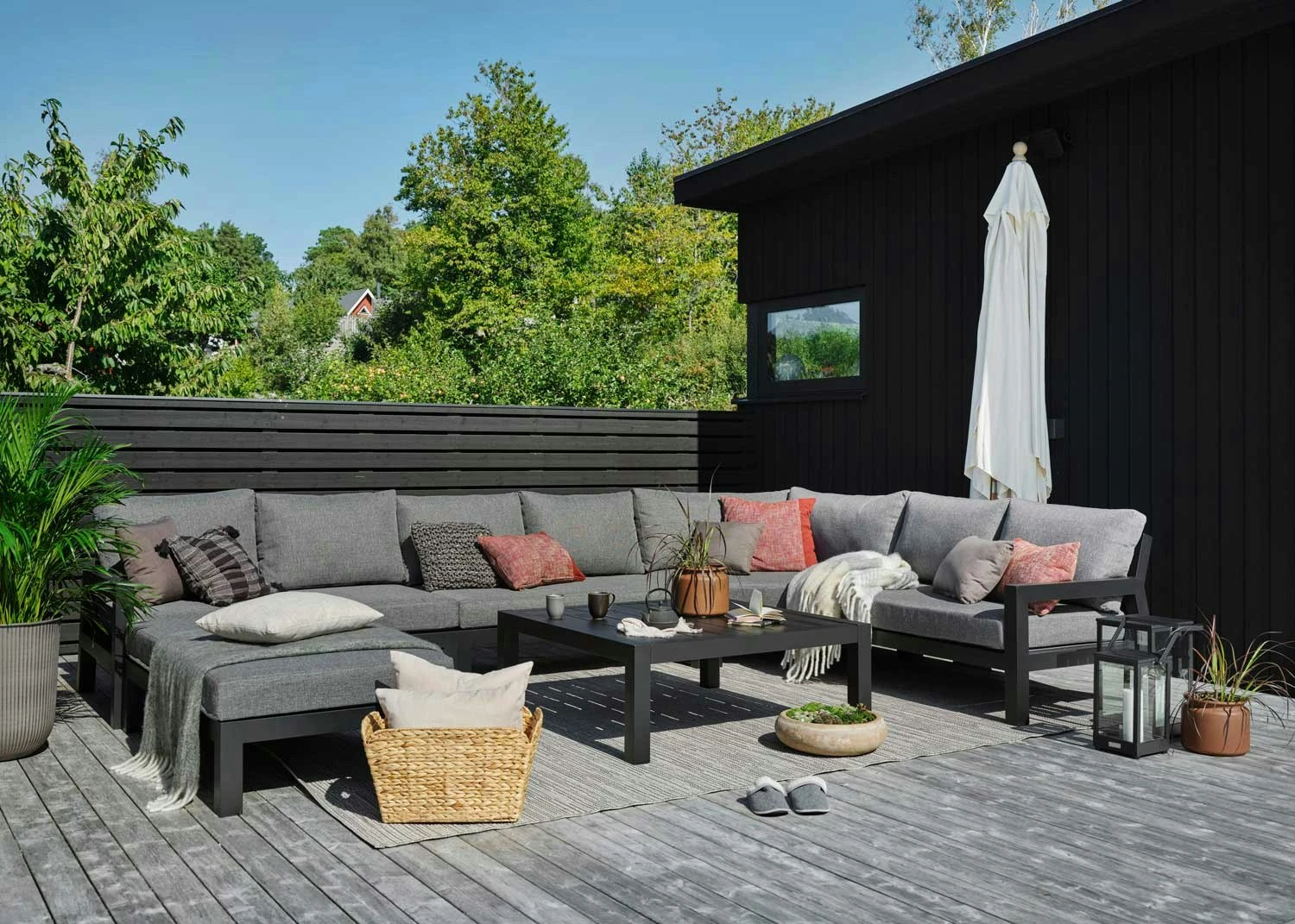 Brafab Stettler Fußhocker, Schwarz/Grau 5 Brafab Stettler Fußhocker, Schwarz/Grau – Bild 5