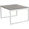 Brafab Talance Coffee Table 74x60cm H40, White / Dark Grey
