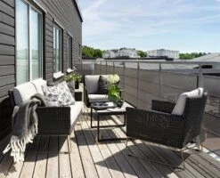 Brafab Talance Coffee Table 80x80cm H45, Black / Dark Grey 8 Brafab Talance Coffee Table 80x80cm H45, Black / Dark Grey -Gartenmöbel Rabatte brafab talance coffee table 80x80cm h45 dark grey 4