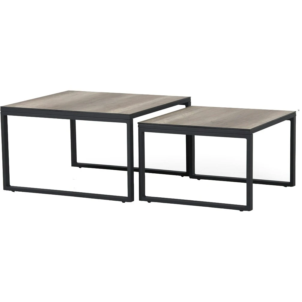 Brafab Talance Coffee Table 80x80cm H45, Black / Dark Grey 2 Brafab Talance Coffee Table 80x80cm H45, Black / Dark Grey – Bild 2