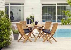 Brafab Turin Dining Set, Teak -Gartenmöbel Rabatte brafab turin dining set teak 1