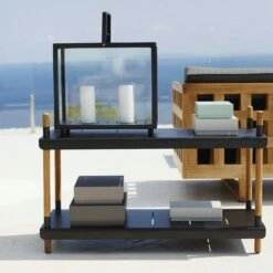 Lighthouse Lanterne Large, Grau -Gartenmöbel Rabatte cane line lighthouse lanterne grau 2 1