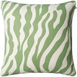Zebra Kissen 50x50 Cm Im Freien Nutzbar, Sage / Off-white