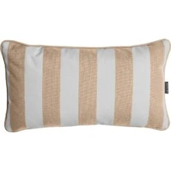 Wide Stripe Kissen 25x45 Cm, Beige