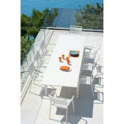 Flat Esstisch Ausziehbar 160-250x100 Cm, Warm White -Gartenmöbel Rabatte ethimo flat esstisch ausziehbar 160 250x100 cm 3