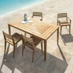 Ribot Stuhl Teakholz -Gartenmöbel Rabatte ethimo ribot stuhl teakholz 1