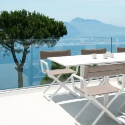 Studio Director's Chair Klappsitz, Warm White / Nature Grey