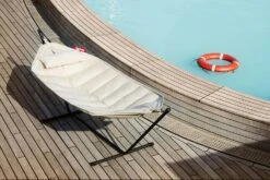 Fatboy Headdemock Superb Hammock + Pillow, Sahara/Light Grey -Gartenmöbel Rabatte fatboy headdemock superb hangematte kissen 3