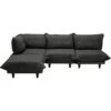 Fatboy Paletti Modulsofa 3-Sitzer Mit Sonnenliege, Thunder Grey