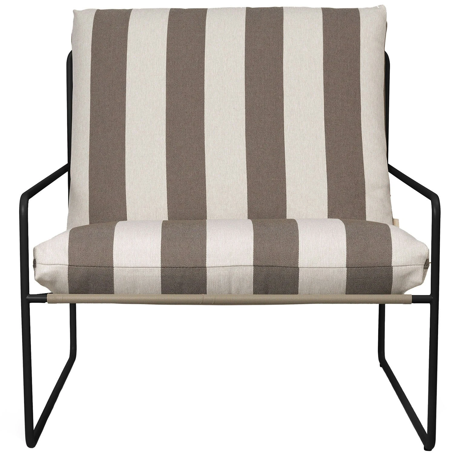 Ferm LIVING Desert Stripe Sessel Schwarz/Chocolate 1 Ferm LIVING Desert Stripe Sessel Schwarz/Chocolate