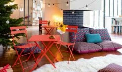 Bistro Tisch, 57x57 Cm/ Antracit -Gartenmöbel Rabatte fermob bistro tisch 57x57 cm 2 1