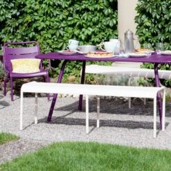 Luxembourg Sessel Niedrig, Deep Blue -Gartenmöbel Rabatte fermob luxembourg lounge chair deep blue 2