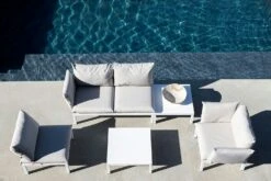 FIAM Domino Sessel, Beige/Weiß -Gartenmöbel Rabatte fiam fatolj vit beige 5