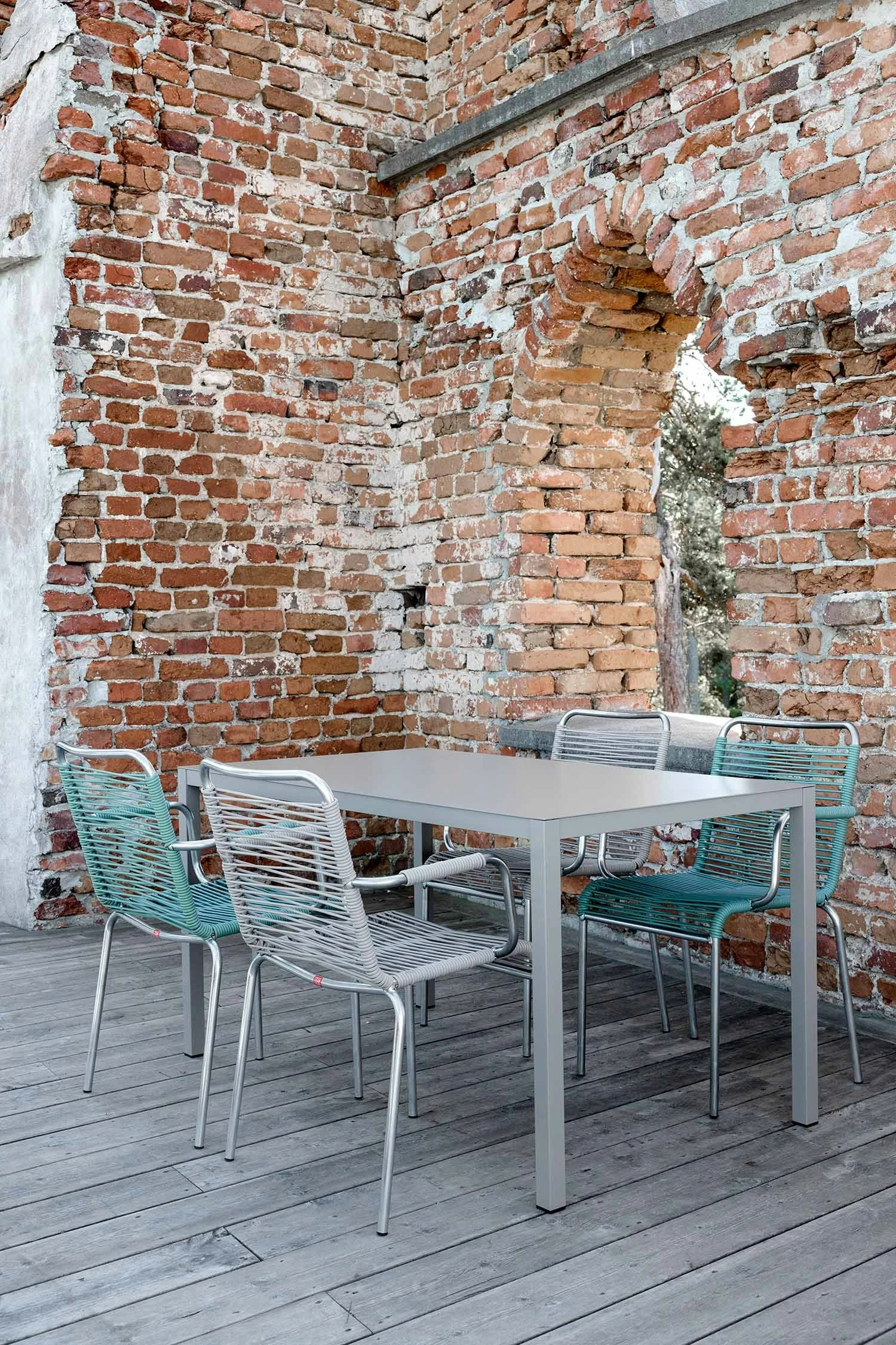 FIAM Mya Spaghetti Lehnstuhl, Grau 4 FIAM Mya Spaghetti Lehnstuhl, Grau – Bild 4