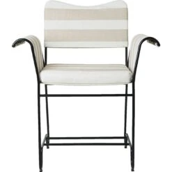 Gubi Tropique Esszimmerstuhl, Classic Black / Leslie Stripe 40