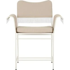 Gubi Tropique Esszimmerstuhl Mit Fransen, Classic White Semi Matt / Udine 12