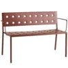 Hay Balcony Bank Mit Armlehne, Iron Red