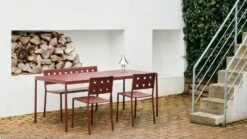 Hay Balcony Esszimmerstuhl, Iron Red -Gartenmöbel Rabatte hay balcony dining chair anthracite 6