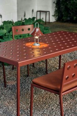 Hay Balcony Esszimmerstuhl, Iron Red -Gartenmöbel Rabatte hay balcony dining chair anthracite 8