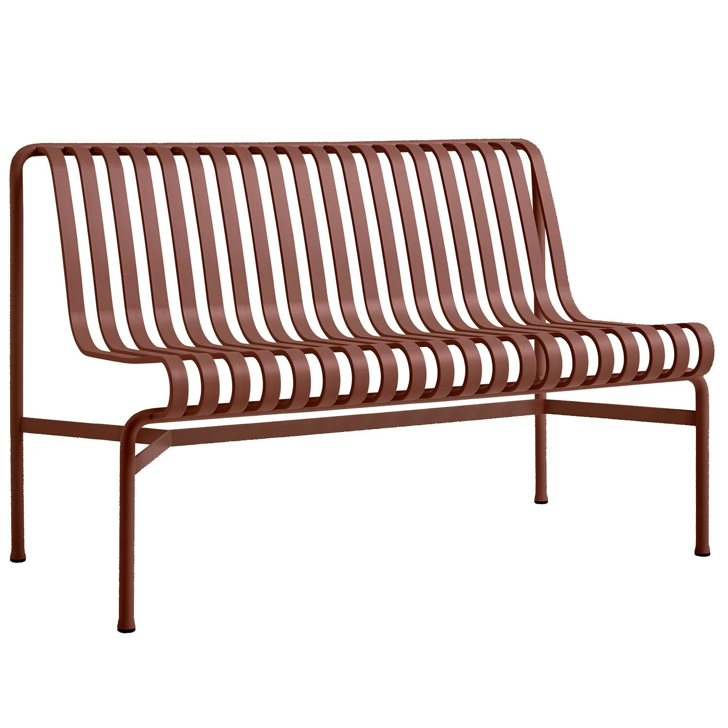 Hay Palissade Bank Ohne Armlehnen, Iron Red 1 Hay Palissade Bank Ohne Armlehnen, Iron Red