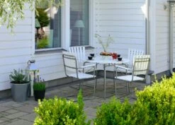 Sandhamn Tischgarnitur, Weiß -Gartenmöbel Rabatte hillerstorp sandhamn matgrupp varmebehandlad ask 2