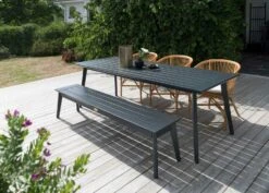 Stoltö Esstisch 90x220x72 Cm, Orkangrau -Gartenmöbel Rabatte hillerstorp stolto dining table 90x220x72 cm 4