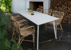 Stoltö Esstisch 90x220x72 Cm, Weiß -Gartenmöbel Rabatte hillerstorp stolto dining table 90x220x72 cm 5