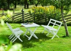 Torpet Tischgarnitur 4 Sitzplätze, Weiß -Gartenmöbel Rabatte hillerstorp torpet tischgarnitur 4 sitzplatze 4