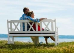 Visby Sofa 160 Cm, Weiß -Gartenmöbel Rabatte hillerstorp visby sofa 160 cm white 2