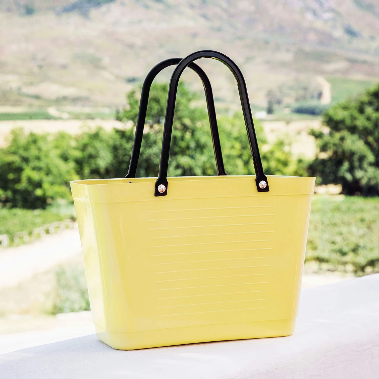 Hinza Bag Green Plastic, Lemon 2 Hinza Bag Green Plastic, Lemon – Bild 2