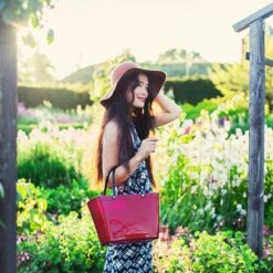 Hinza Tasche Klein Green Plastic, Bordeaux -Gartenmöbel Rabatte hinza hinza tasche gross green plastic bordeaux 4