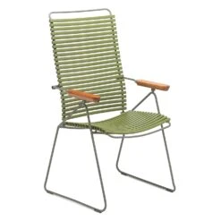 Click Position Dining Chair, Olive Green/Grey