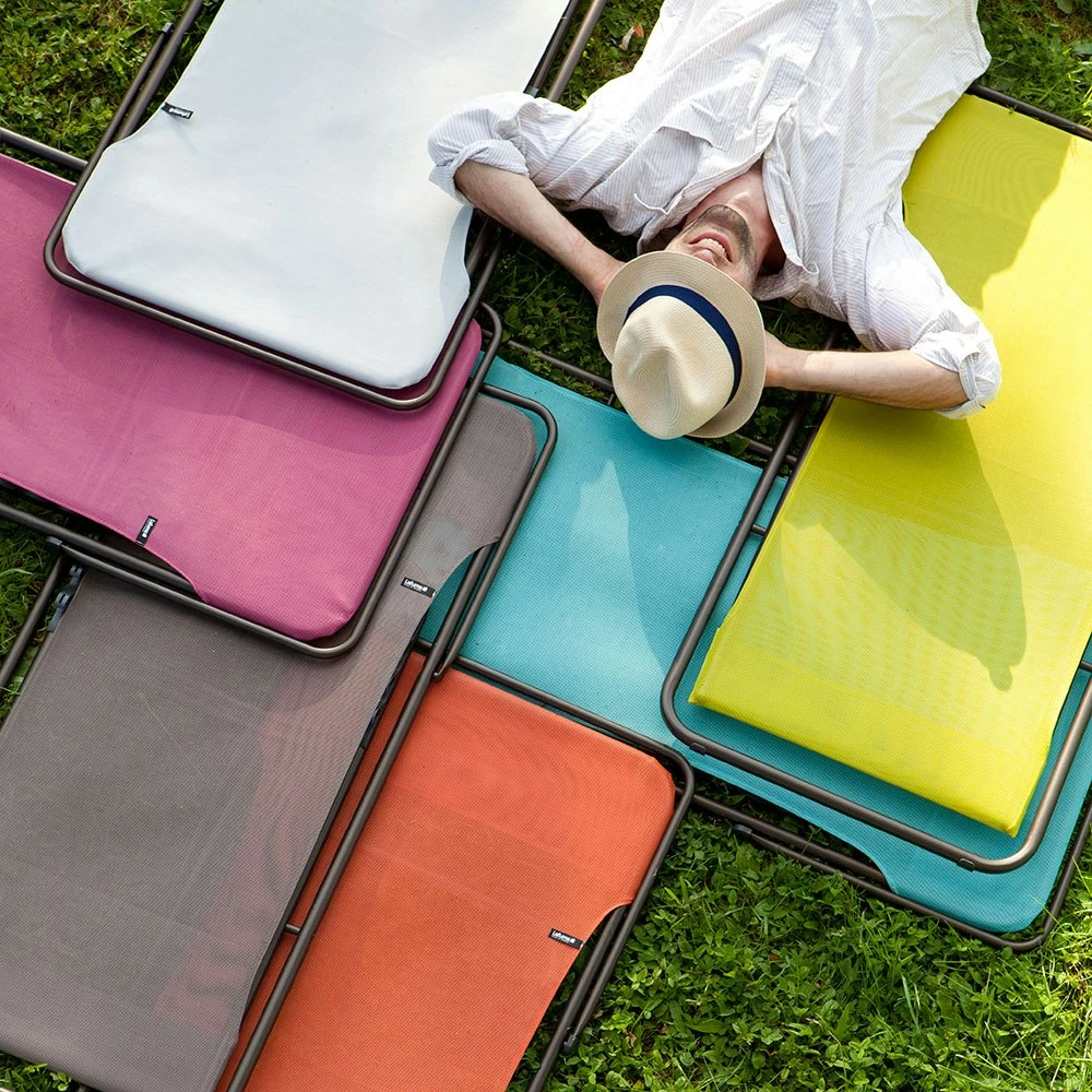 Lafuma Maxi Transat Colorblock Batyline® Iso Liegestuhl, Terre 6 Lafuma Maxi Transat Colorblock Batyline® Iso Liegestuhl, Terre – Bild 6