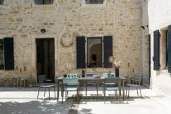 Lafuma Oron Tisch Aluminium, S 100x150 Cm, Titan -Gartenmöbel Rabatte lafuma oron 150x100 cm table ciment sable 9