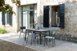 Lafuma Oron Batyline® Duo Esszimmerstuhl, Galet -Gartenmöbel Rabatte lafuma oron dining chair galet titane 11