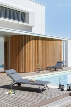 Lafuma Miami II BeComfort® Sonnenliege, Dunkelgrau -Gartenmöbel Rabatte lafuma sunbed miami bec 2023 silver titane 11