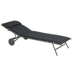 Lafuma Miami II BeComfort® Sonnenliege, Dunkelgrau -Gartenmöbel Rabatte lafuma sunbed miami bec 2023 silver titane 7