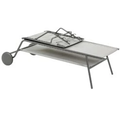 Lafuma Miami Batyline® Duo Hohe Sonnenliege, Galet -Gartenmöbel Rabatte lafuma sunbed miami high duo galet titane 4