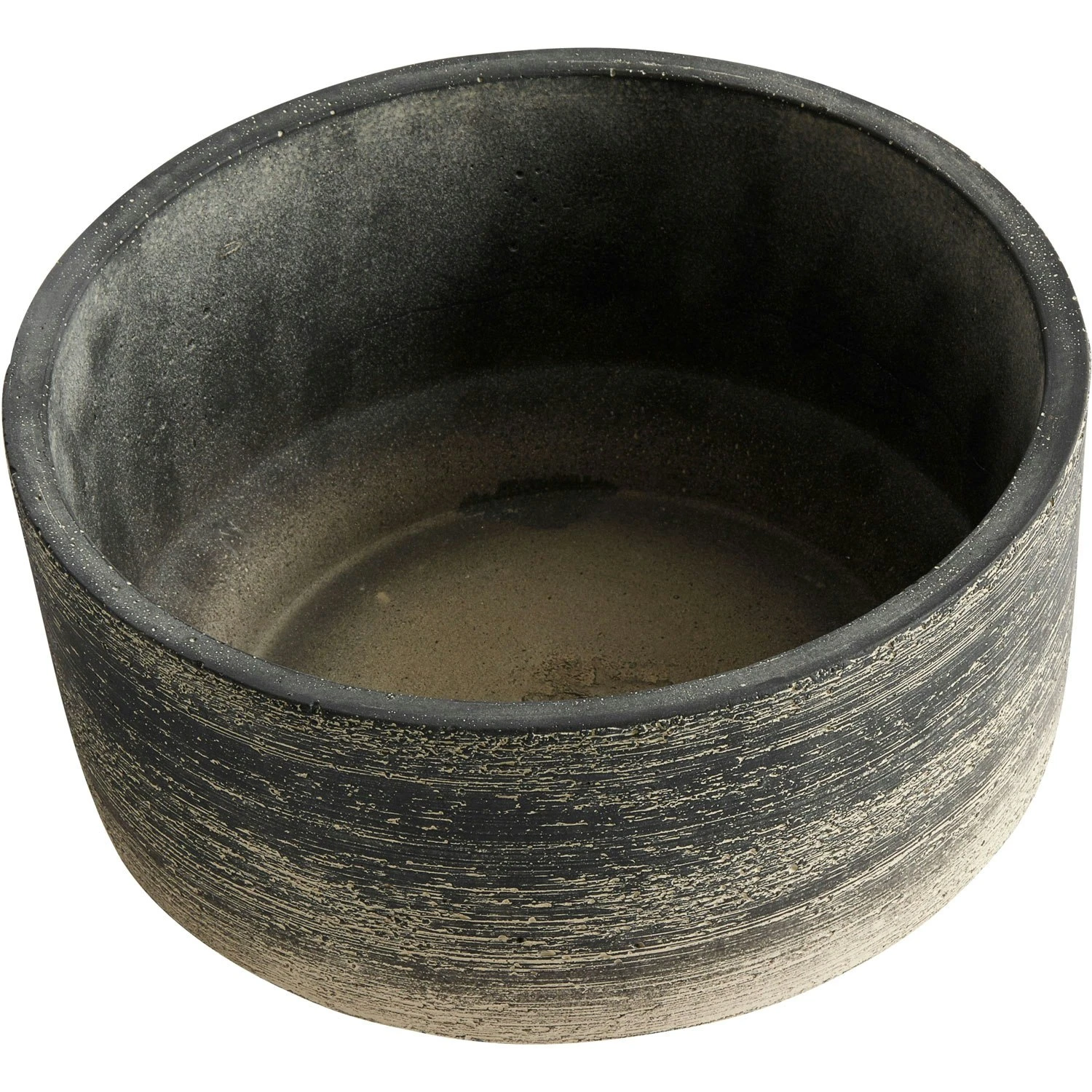 Muubs Kanji Topf Zement Schwarzgrau, Ø23 Cm 2 Muubs Kanji Topf Zement Schwarzgrau, Ø23 Cm – Bild 2