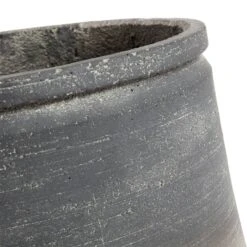 Muubs Kanji Topf Kurz Grau, 27 Cm -Gartenmöbel Rabatte muubs kanji topf kurz grau 4