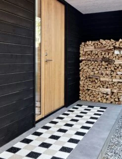 Pix Teppich Schwarz / Vanilla / Beige, 70x240 Cm -Gartenmöbel Rabatte pappelina pix rug black vanilla beige 1